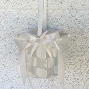 Flower Girl Basket with Petals